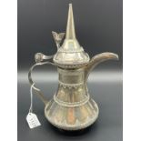 Vintage 925 silver Arabic coffee pot. [25.5cm high] [580grams]