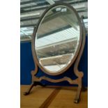19th century table top dressing table mirror