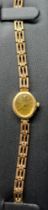 Vintage ladies 9ct Accurist Quartz cocktail watch with 9ct gold bracelet. [11.68grams]