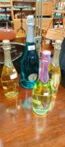 A mixed lot of drink to include; Blumond 1.5litre bottling & Three bottlings of Aviva