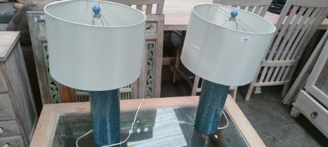 A Pair of contemporary interior lamps