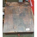 Antique writing slope with key