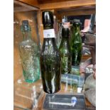 A collection of five antique Alloa & Perth bottles to include names such as; [Younger] [W.