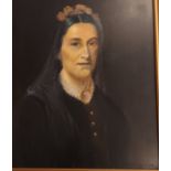 GM Ballantyne 19th Century Portrait of Agnes Richardson, 2nd Wife of John Hogarth. Oil on board,