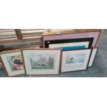 Selection of various artworks and prints;