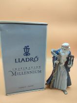 Large Lladro figurine 'Father time' with original box. [27cm high]