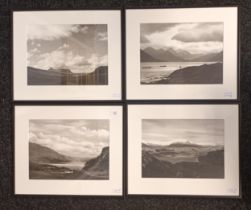 Edward Chambre Hardman Four Photographic prints with authenticity letters attached. Titled 'Loch