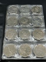 Album of 120 various and collectable fifty pence coins; Paddington bear, Olympics, Battle of