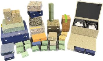 A Collection of Chinese presentation boxes- varying sizes.