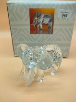 Swarovski crystal Elephant with box [8x12x9cm]