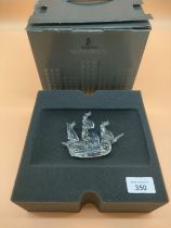Swarovski crystal Galleon model with original box. [9.11.2.5cm]
