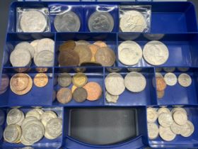 A Selection of mixed British coinage; Includes various silver coinage.