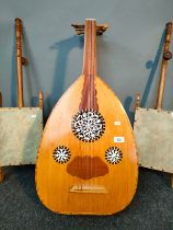 Turkish Oud musical instrument and two other musical strings instruments