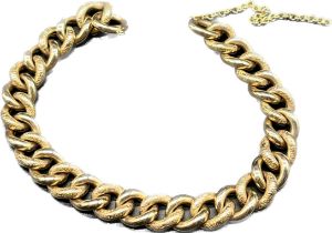 Victorian 9ct gold curb bracelet [missing catch] [13.70grams]