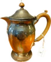 London silver coffee pot. [461grams] [19.5cm high]