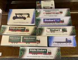 8 boxed Eddie Stobart Vehicles