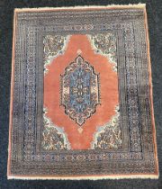 An Carpet wool possible Oushak, Persian very fine- hand knotted [160x130 cm]