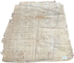 Antique old silk map 'Hopetoun, South Queensferry, March 1906, Alexander Adams Surveyor. Partial