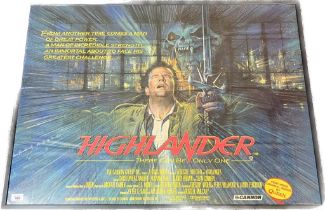 Original Highlander Movie quad poster. [78x103cm- frame]
