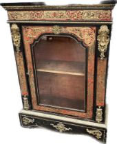 A 19th century French ‘boulle’ work hall cupboard [104x80x32]