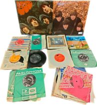 Collection of Beatles LP's and 45 R.P.M's; various Beatles 45's, The Who, The Kinks, Slade and