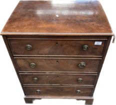 A 19th century chest of drawers converted to commode [120x62x47.5]