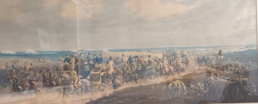 Antique coloured print 'Returning From Ascot Races' This print is most respectfully dedicated to the