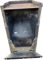 A Victorian brass fire place insert [87x66x35cm]