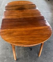 19th century mahogany five section dining table.