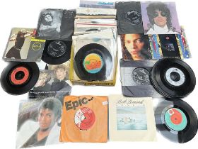 A Collection of 45. R.P.M's; Michael Jackson, Runrig, George Michael, Prince and many other artists.