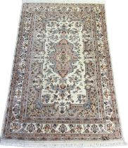 A Oriental possible Nain or Pakistan very fine wool - hand knotted [Signed] [191x126cm] Circa