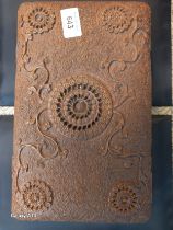 Indian Highly carved wooden cigar box- RAF Motif to the inside of the lid. 'Aircraft Depot India-