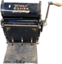 An antique Roneo copier machine