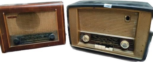 Two vintage radios; Murphy radio.