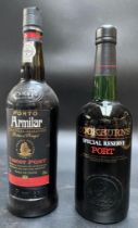 A bottle of Cockburn special reserve port & A bottle of Armilar Portuguese port