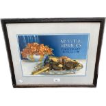An original McVities & prices chocolate advertising within an oak frame showing McVities engraved [