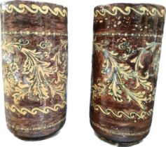 A Pair of Dunmore pottery vases [26cm]