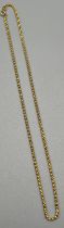 18ct yellow gold necklace. [19cm drop] [38cm length] [7.22grams]