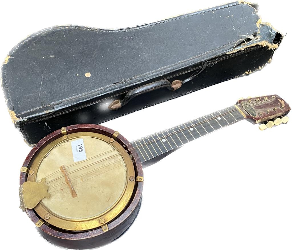 A British made Savana model banjo with casing [54cm] need attention