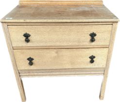 Stripped pine chest of drawers [79x75x43cm]