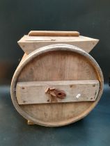 An antique farmers butter churn [49cm]