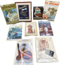 A selection of original tobacco advertising signs