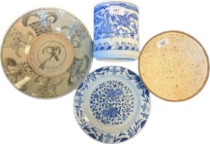 A selection of Chinese Porcelain items to include provincial bowl