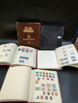 A collection of world stamp albums; Great Britain & other world countries