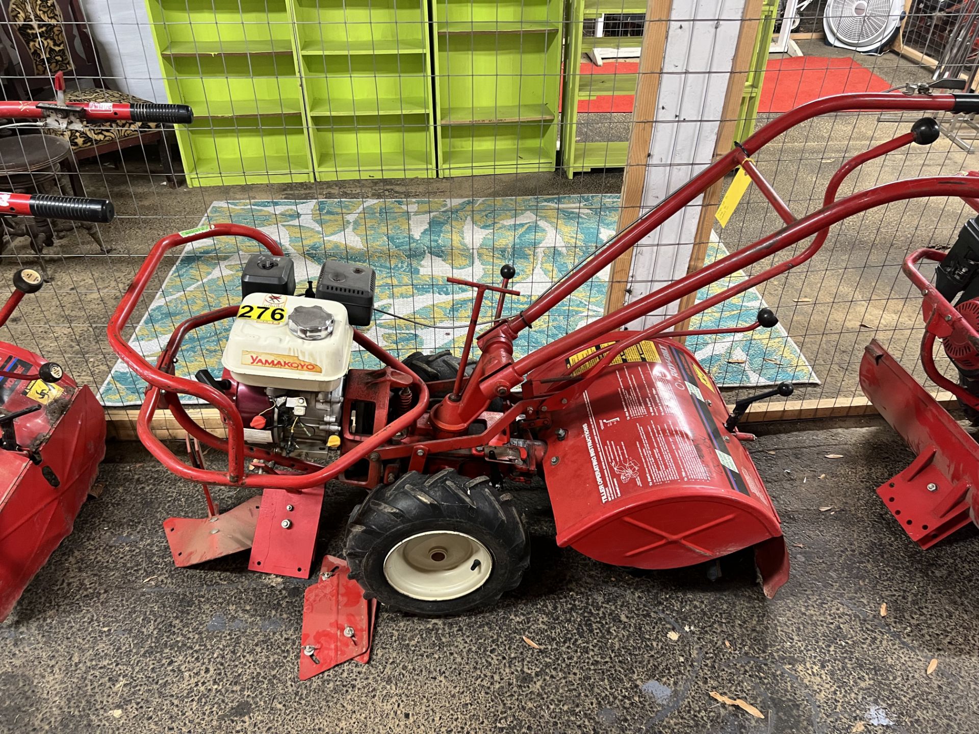 Troy-Bilt Walkbehind, Rear Tine Rototiller, Honda Gas Engine w/ Middle Buster Attachment