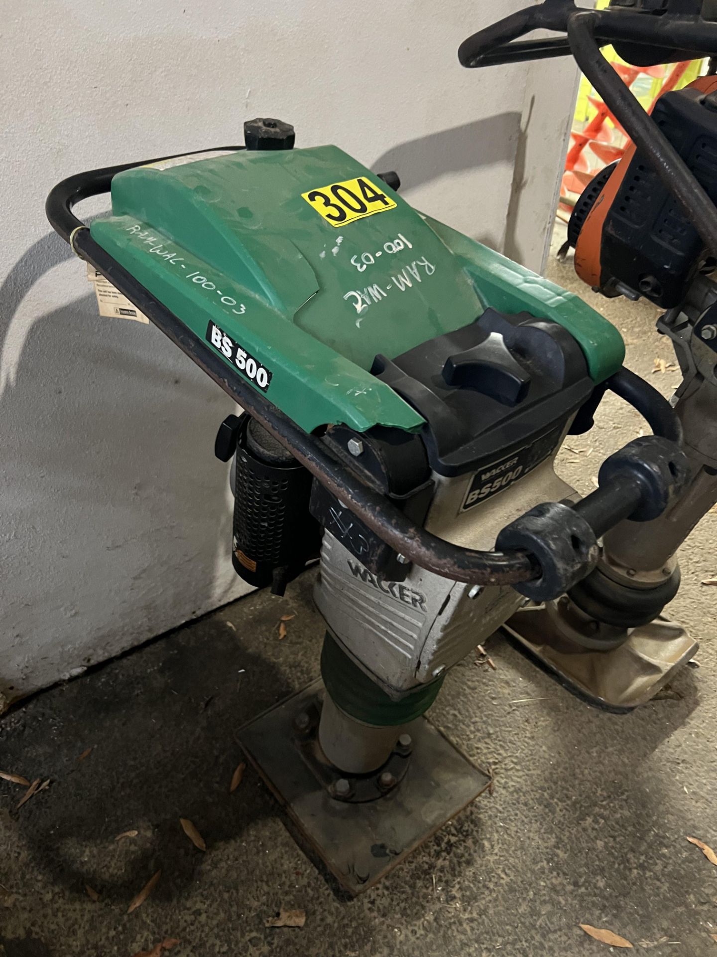 Wacker BS500 Vibratory Tamper, 2 Stroke Gas Engine