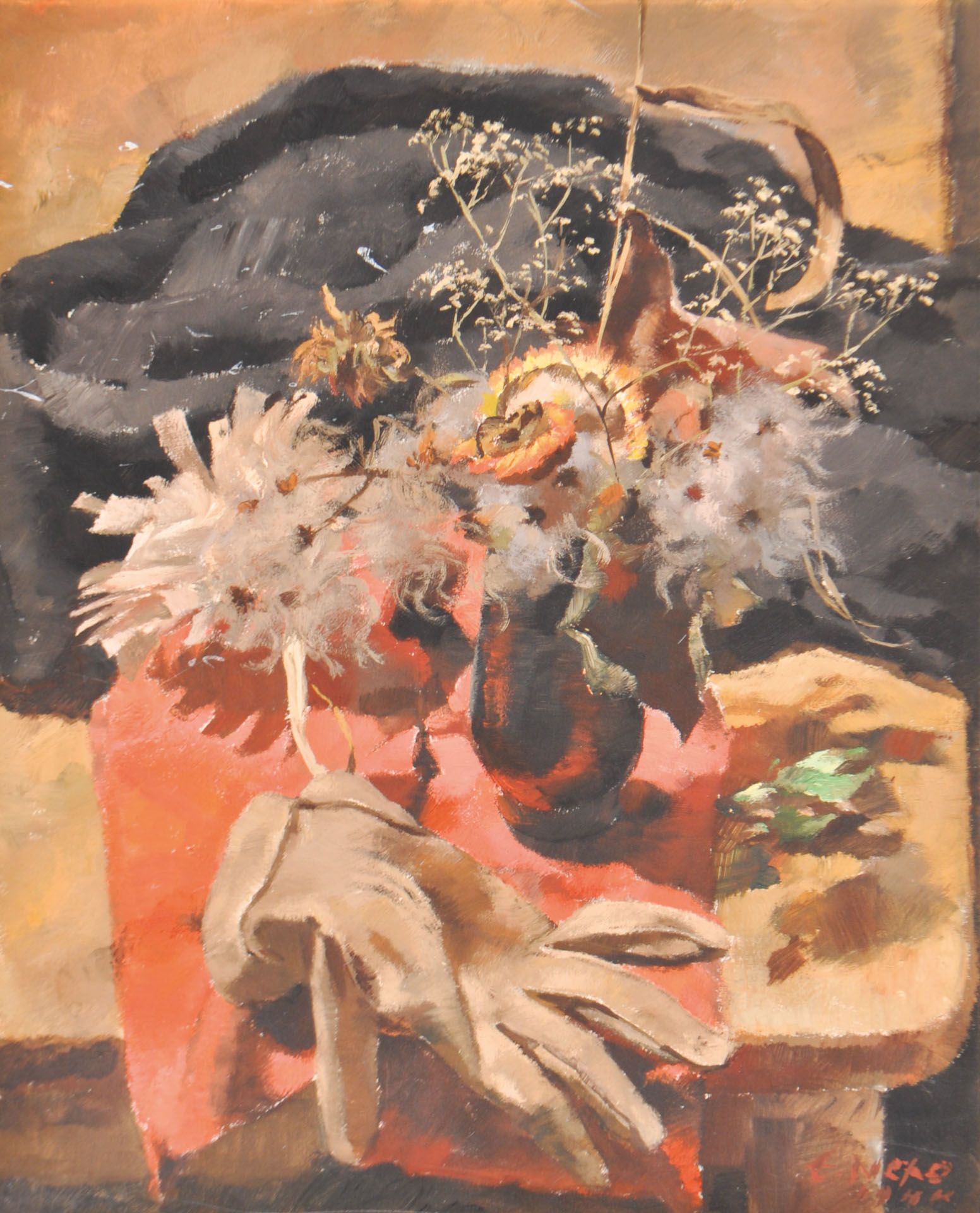 Ernst Nepo - Stillleben mit Handschuh, 1944