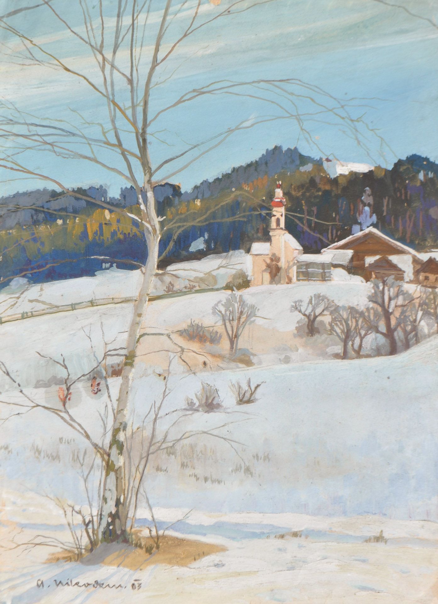 Artur Nikodem - Spätwinter in Tirol, 1903