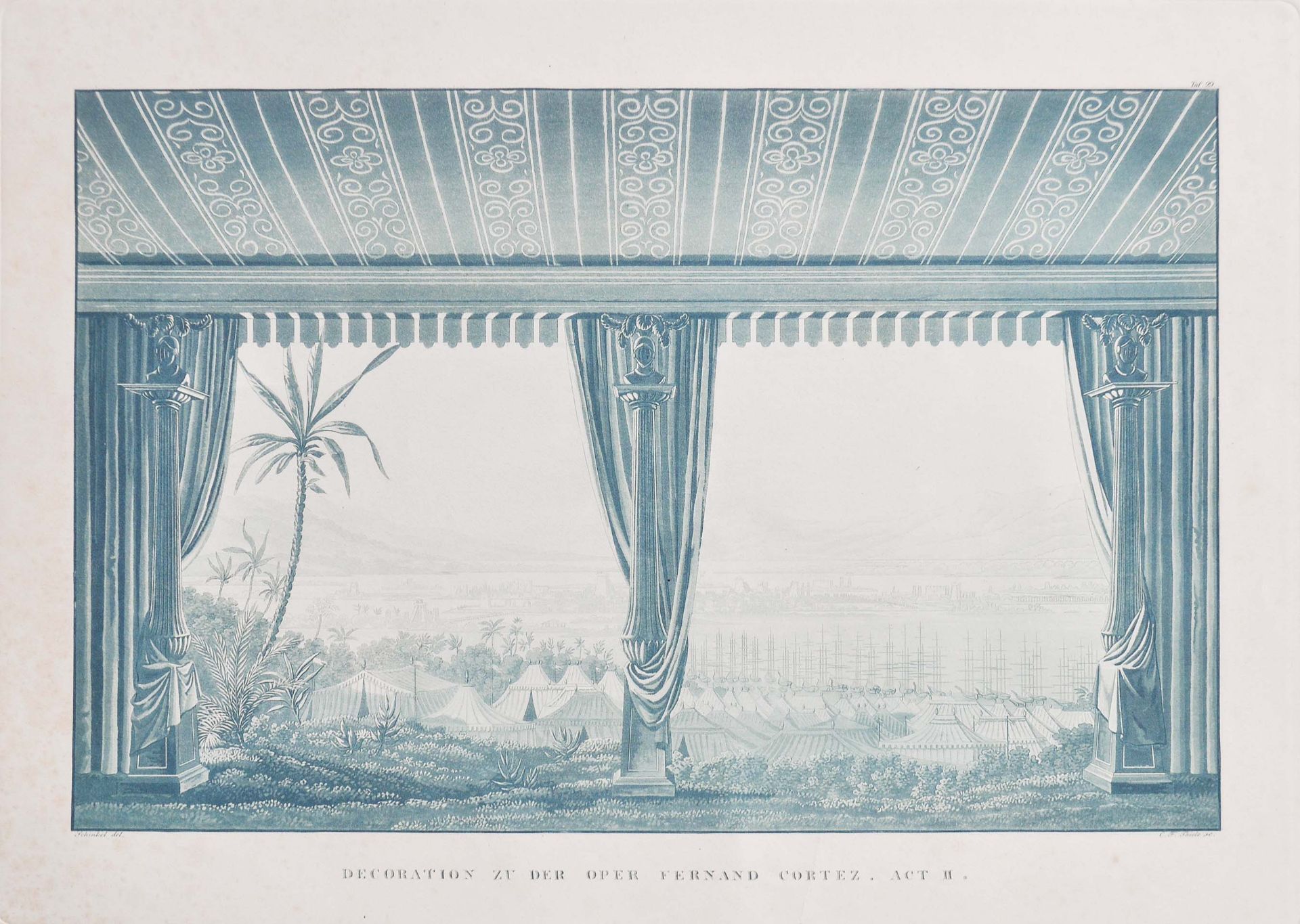 Karl Friedrich Schinkel - Sammlung von Theater-Dekorationen, 1862