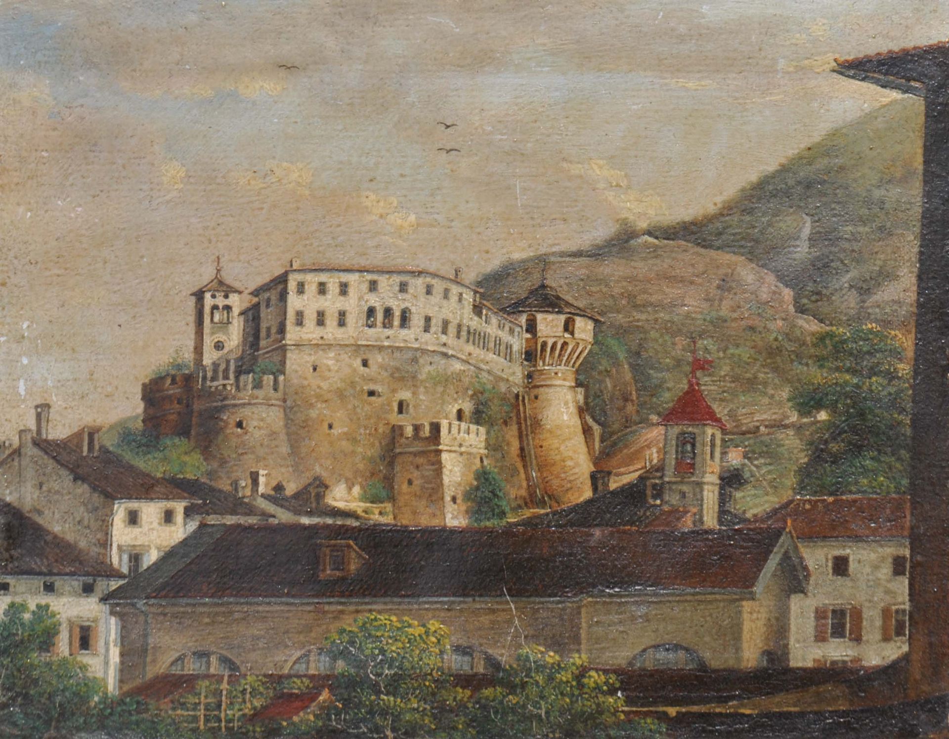 Josef Malfèr - Schloss von Rovereto, 1850